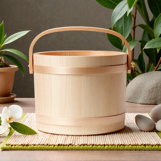 Varalux Japanese Cypress Style Foot Tub - Zen White